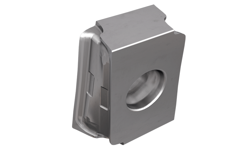 Tangentially Clamped Inserts with 4 Cutting Edges, for Plungers