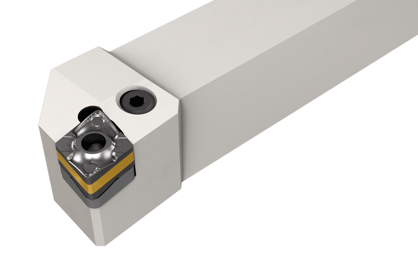 Lever Lock Toolholders for CNMX-HTW HELITURNLD 80° Rhombic Inserts
