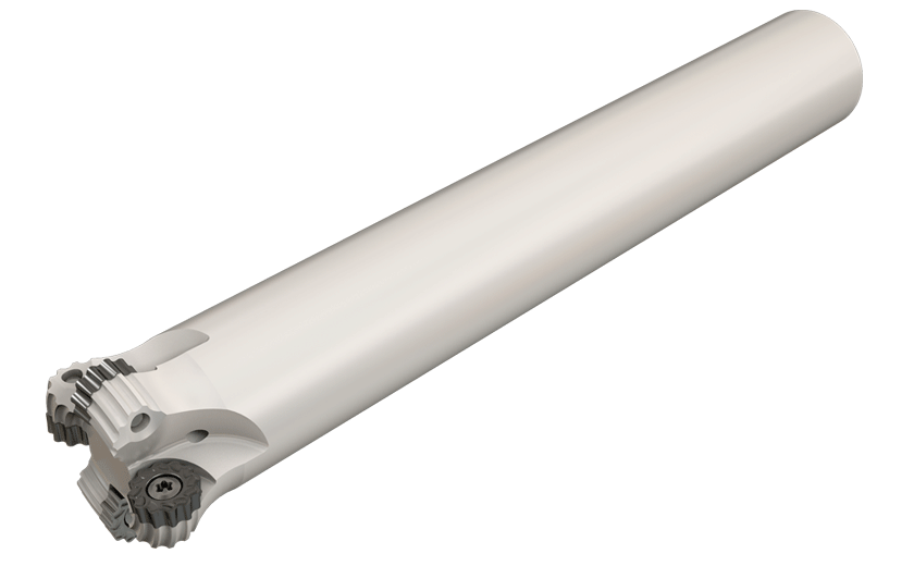 Rough Profiling Endmills Carrying Serrated or Regular Round Inserts
