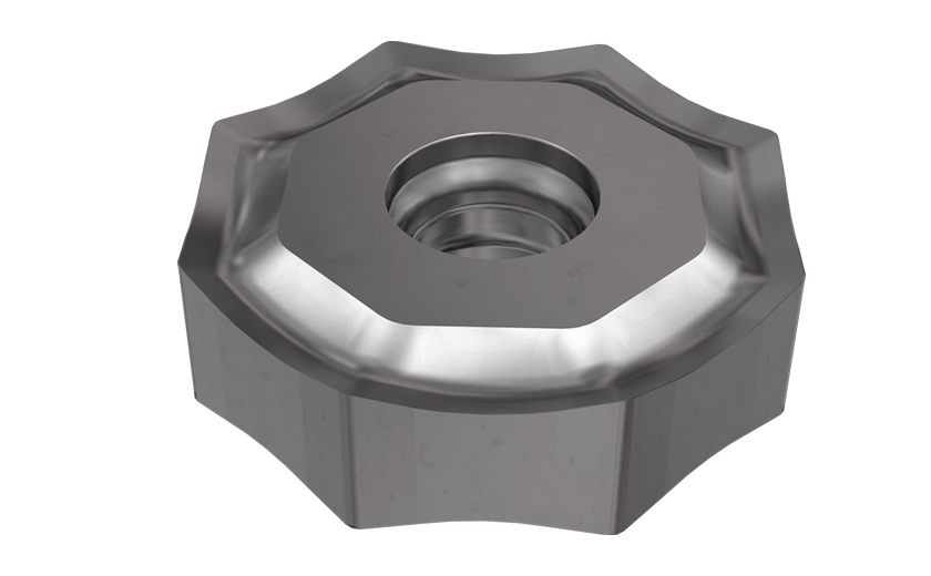 16MILL Octagonal, Double-Sided Face Milling Inserts, for High Temperature Alloys, Stainless Steel and Steels