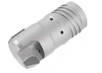 Deep Double Tube Counterborer without a Through Hole. External 4 Start Thread Connection and a Brazed Tip