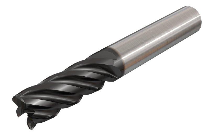 5 Flute, 38° Helix with Variable Pitch for Chatter Free Roughing and Finishing Operations