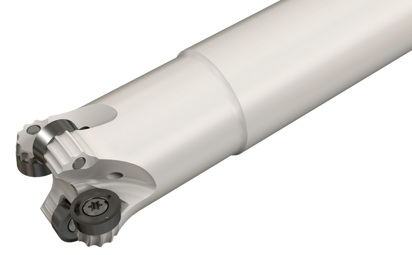 Rough Profiling Endmills with Serrated or Regular Round Inserts