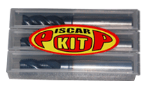 A KIT containing 3 types of solid carbide endmills. FINISHRED, CHATTER FREE  and Chip splitter