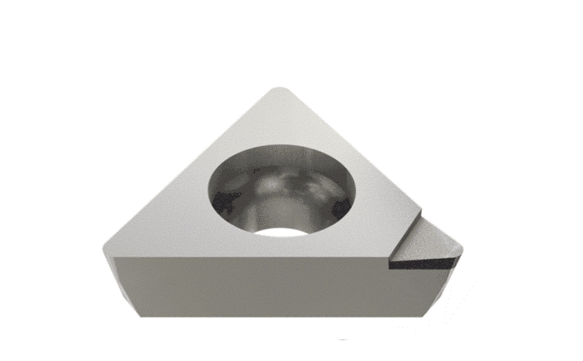 Inserts for Finishing Aluminum with 7° Clearance, PCD Single Top Corner Tip and Positive Rake Angle