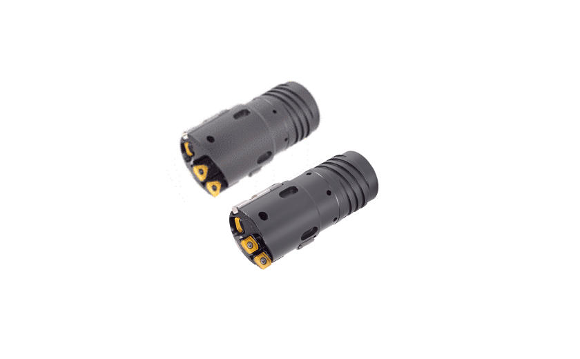 Deep Double Tube Drill with External 4 Start Thread Connection and Cartridges