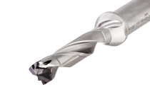 Indexable Head Drills with Coolant Holes and Cylindrical Shanks, Drilling Depth 5xD