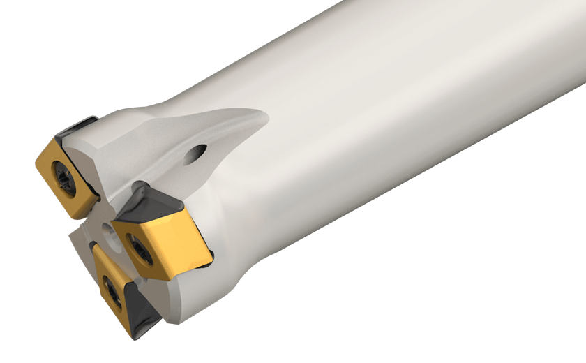 TANGPLUNGE Side Plungers with Tangentially Clamped Inserts, with 4 cutting edges, diameter Range 25-40 mm