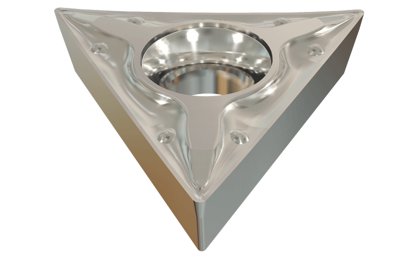 Triangular Positive Flank Inserts for Semi-Finishing and Finishing on Soft Materials and Exotic Alloys