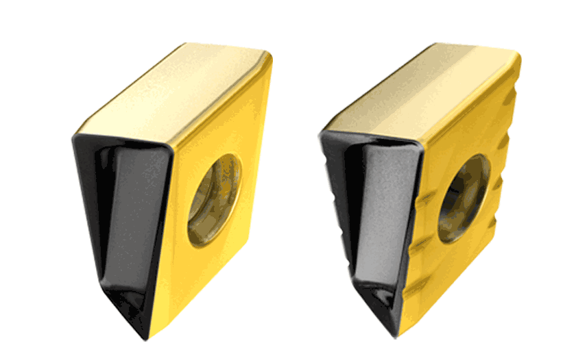 Tangentially Clamped Insert with 4 Helical Cutting Edges