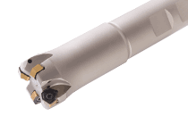HELIDO UPFEED Endmills for Fast Feed, Carrying Double-Sided Inserts with 6 Cutting Edges