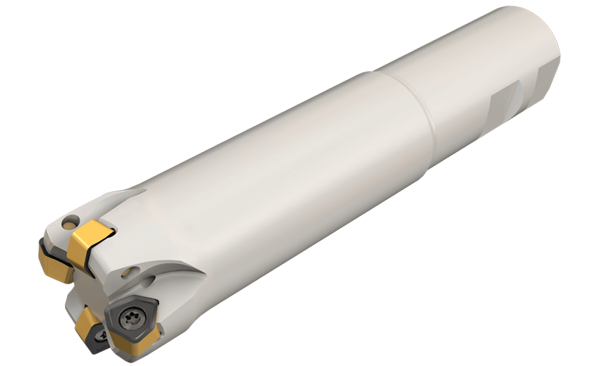 Fast Feed Endmills, Carrying Double-Sided Inserts with 6 Cutting Edges