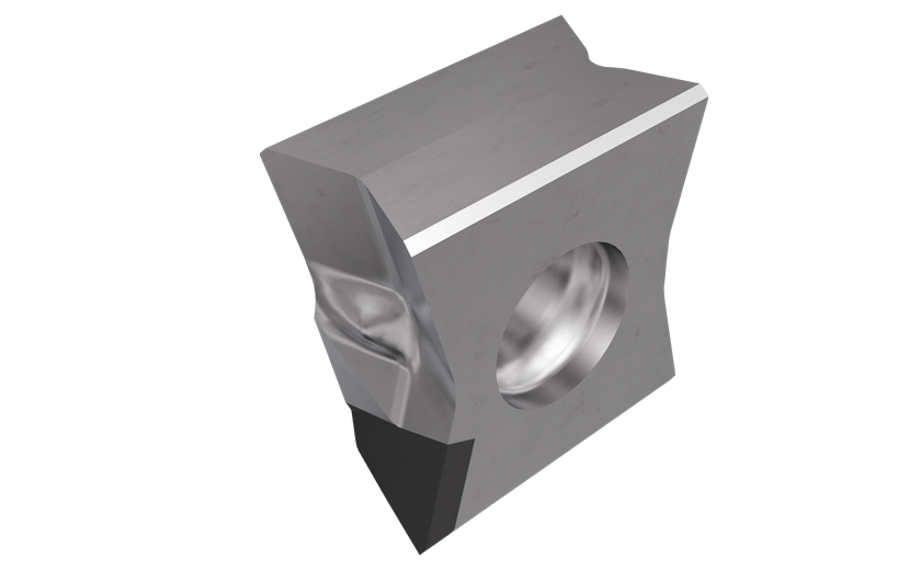 Tangentially Clamped Wiper Milling Inserts with a Brazed PCD Tip, for Machining Aluminum