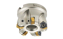 Moderate Feed Face Mills Carrying Double-Sided Inserts with 6 Cutting Edges
