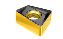 Double-Sided Rectangular Inserts with 4 Helical Cutting Edges