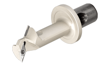 Double Pocket, Boring Head for VCGT 1604 Inserts and a CLICKFIT CF5 Adaptation for Machining Aluminum Wheels