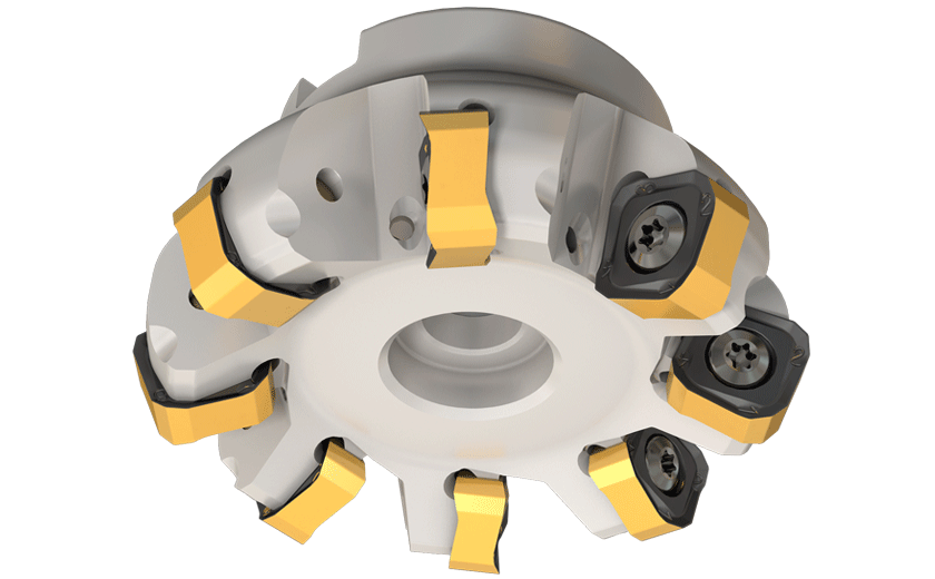 65° Face Mills Using Inserts with 8 Cutting Edges