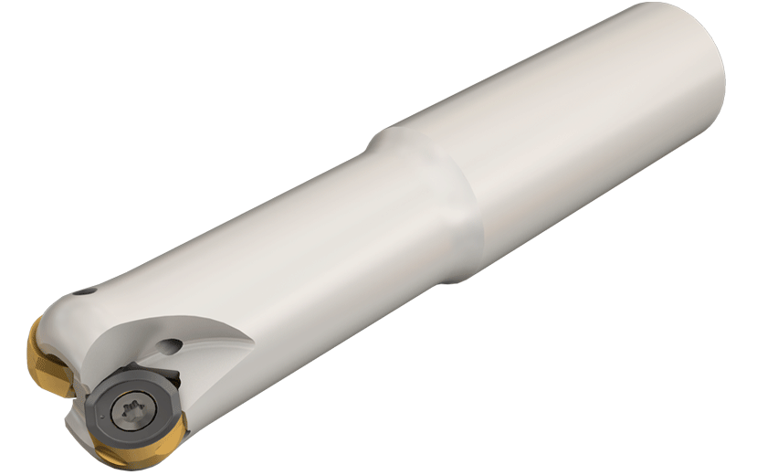 Endmills Carrying Double-Sided Inserts with Four 6 mm Radius Cutting Edges