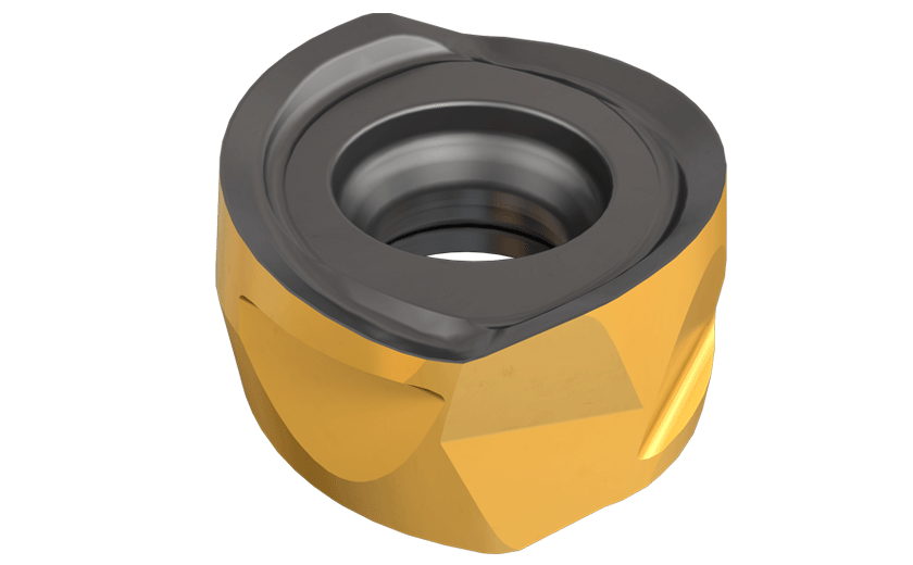 Double-Sided Inserts with Four 5, 6 and 8 mm Radii Cutting Edges, for Profile Milling