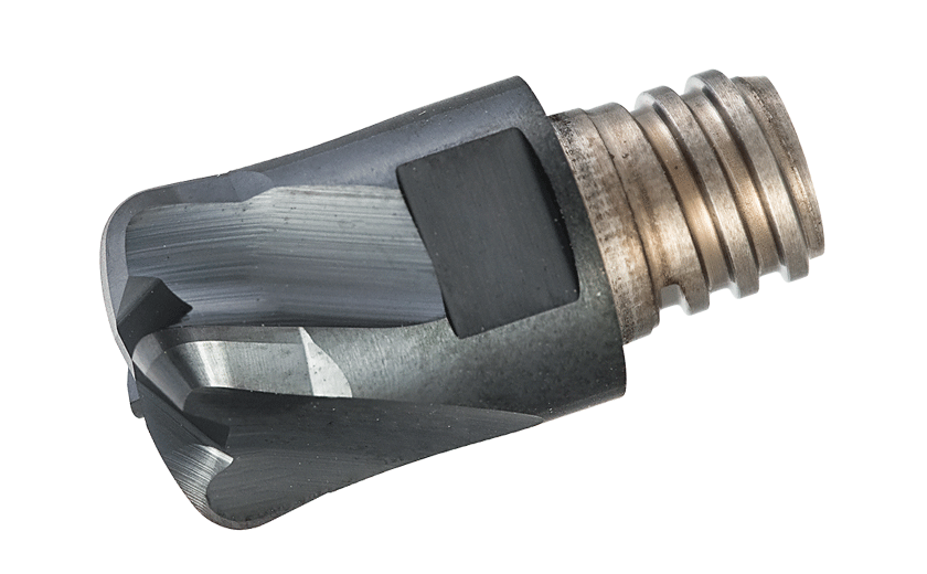 4 Flute, Solid Carbide Heads for Milling at Very High Feed and Small D.O.C.