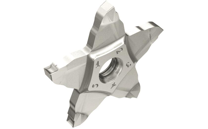 Parting and Grooving Pentagonal Insert, for Parting Bearing Steel and Other Ductile Materials