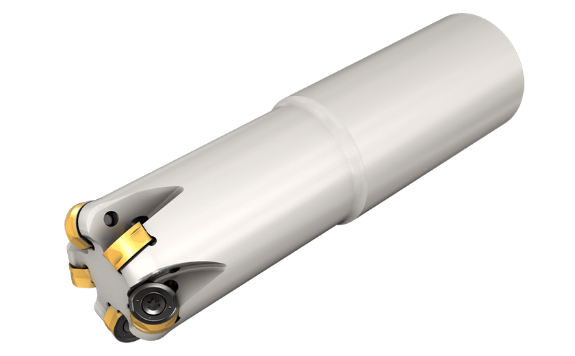 Endmills Carrying Double-Sided Inserts with Four 5 mm Radius Cutting Edges