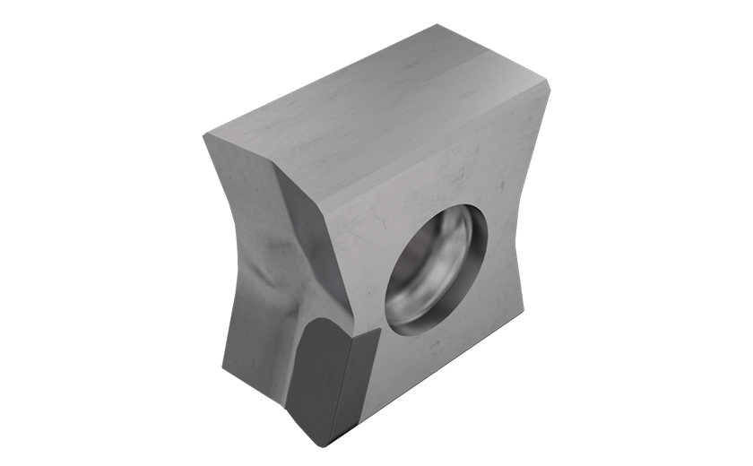 Tangentially Clamped Inserts with a PCBN Brazed Tip, for Machining Hard Materials