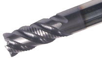 A Combination of Roughing and Finishing Solid Carbide Endmills with Round Corners