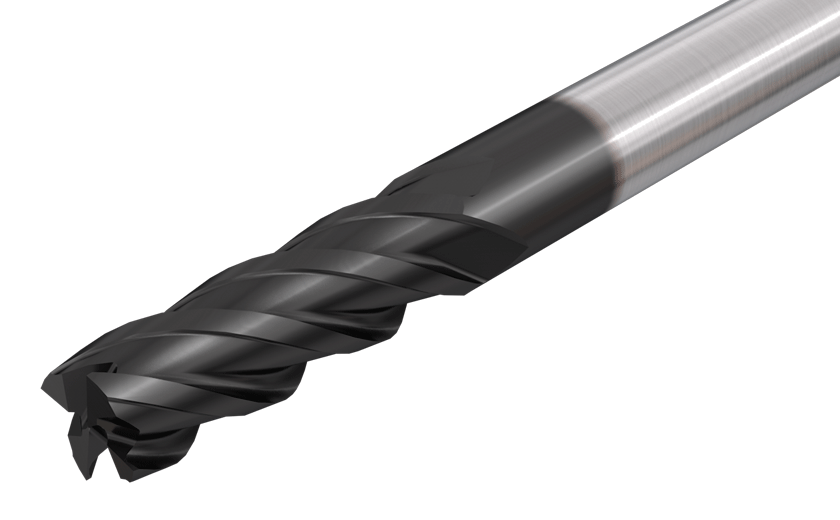 4 Flute 38° Helix Medium Length Solid Carbide Endmills