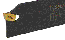 Blades for parting and grooving with SELF-GRIP inserts (without a stopper).