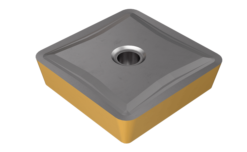 Square Inserts with a Positive Chipformer and Low Cutting Forces for Semi-Finish and Finish Applications