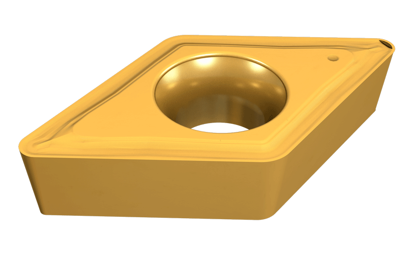 55° Rhombic 7° Positive Flank Inserts for Semi-Finish and Finish Turning on Soft Materials and Exotic Alloys
