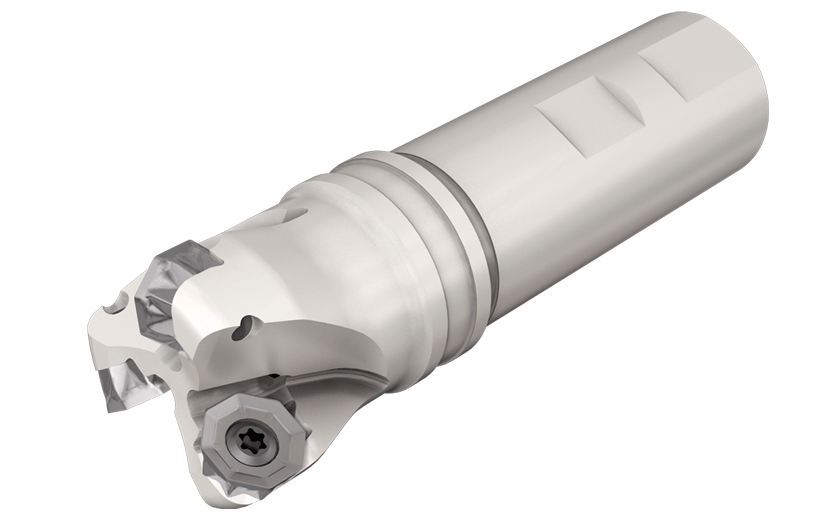 CHAMMILL endmills for four insert shapes. Part of the CHAMELEON multi-functional line.