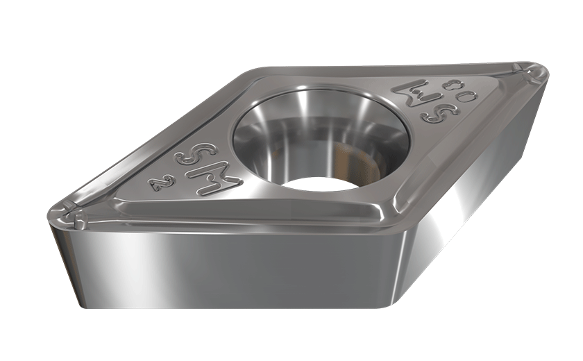 55° Rhombic 7° Positive Flank Inserts for Semi-Finish and Finish Turning on Soft Materials and Exotic Alloys