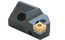 Cartridges for negative square inserts with four 80° corners.