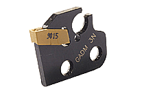 Adapters for external CUT-GRIP grooving and turning inserts, mounted on GHAR/L holders.