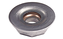 Round Insert with a Reinforced Flat Rake for Profile Milling