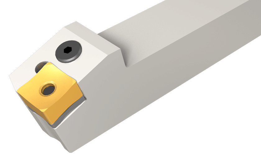 Lever lock holders for negative square pipe skiving inserts.