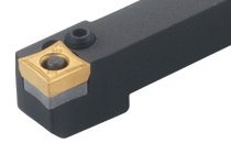 Lever lock holders for square inserts with 80° corners and 7° clearance.