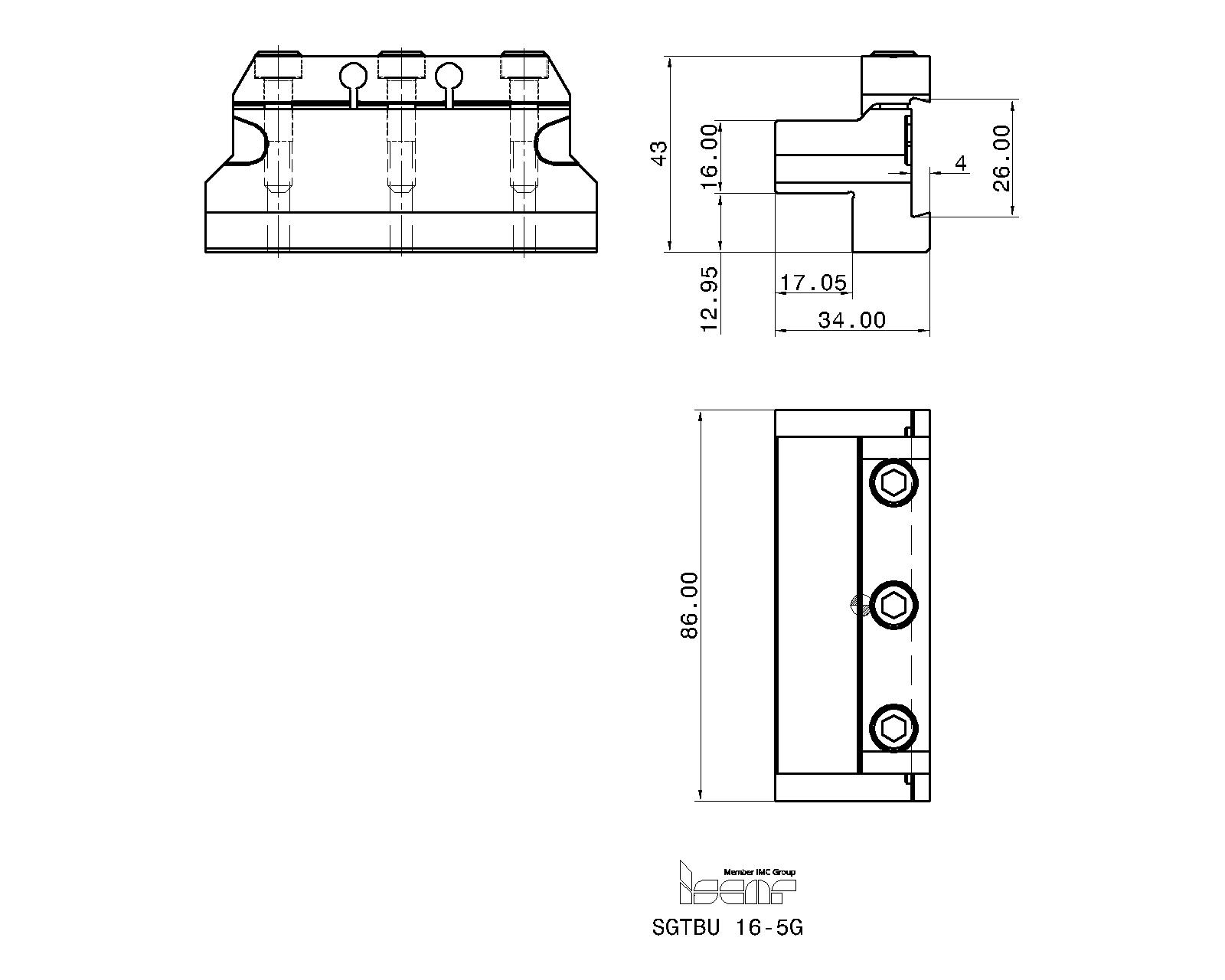 ISCAR Cutting Tools - Metal Working Tools - SGTBU/SGTBN : 2301025