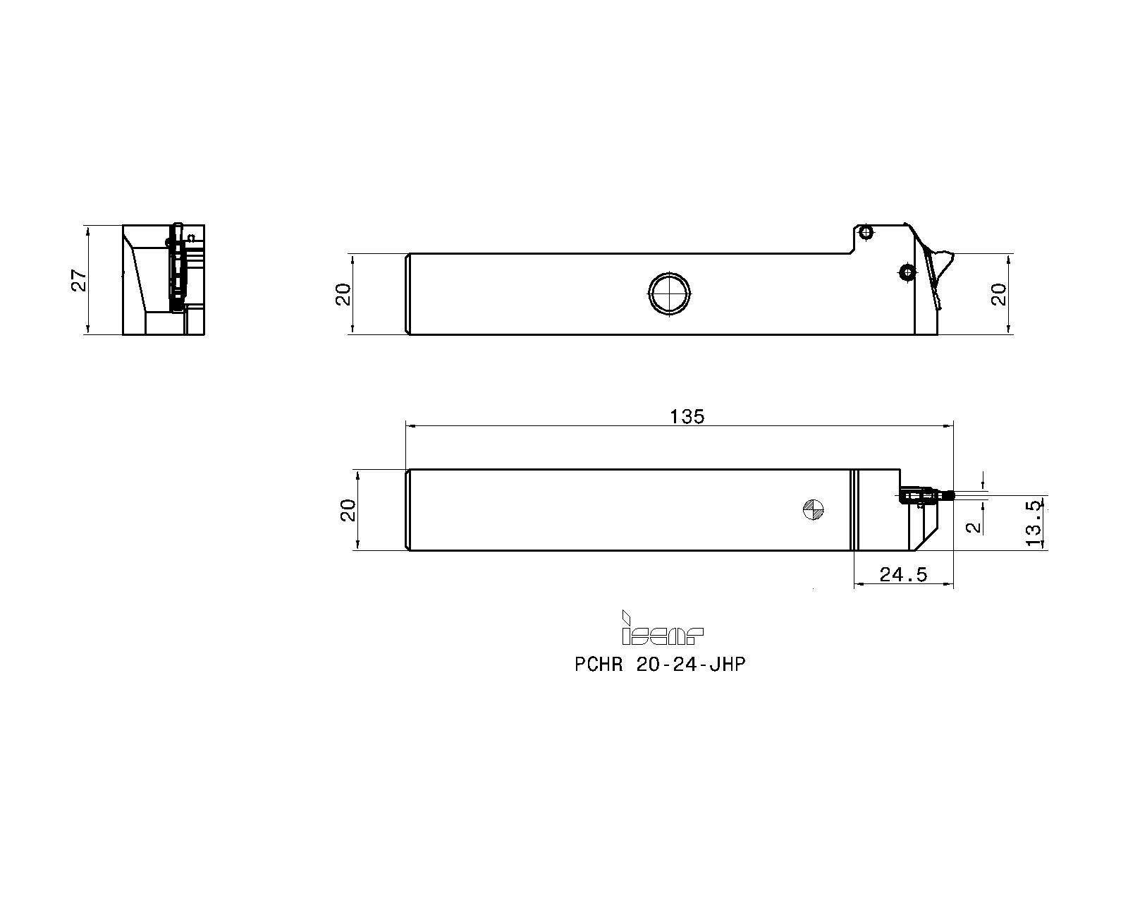 ISCAR Cutting Tools - Metal Working Tools - PCHR/L-24-JHP