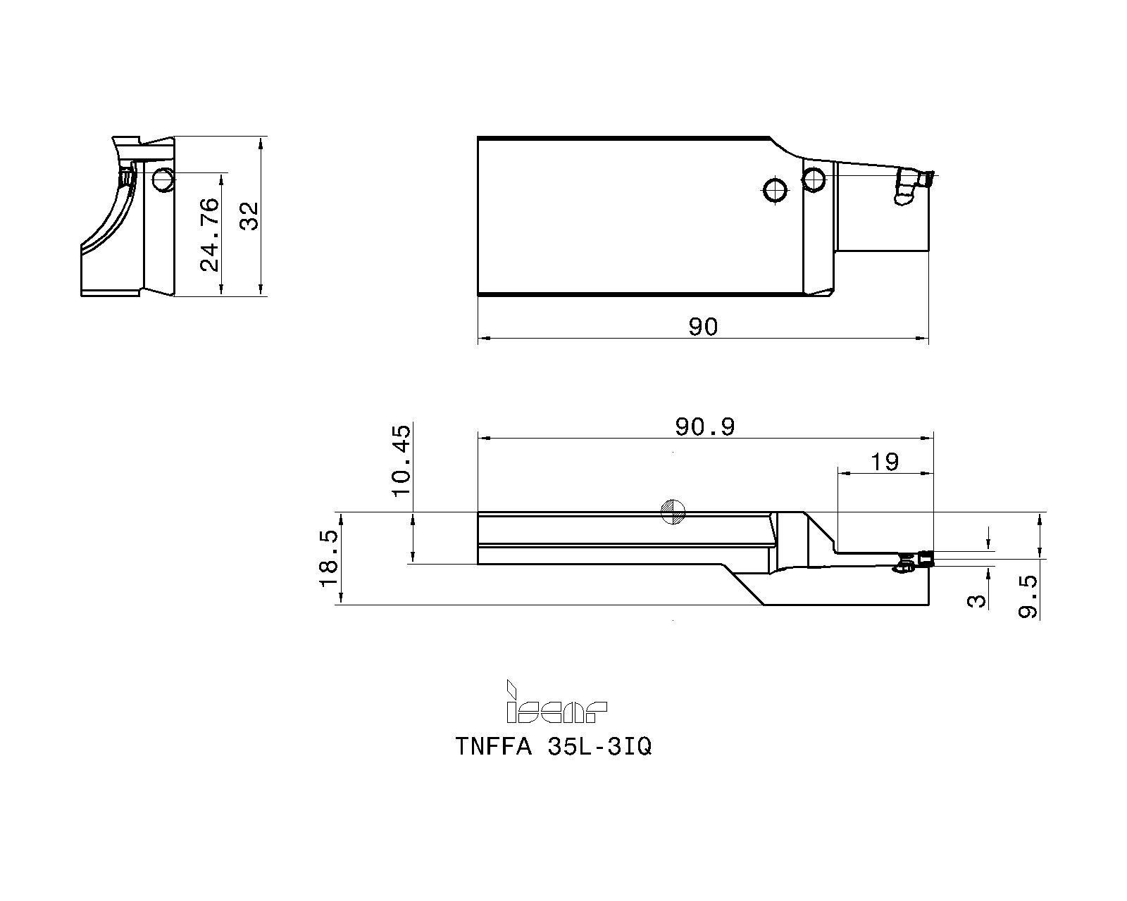 ISCAR Cutting Tools - Metal Working Tools - TNFFA-IQ : 2302555 