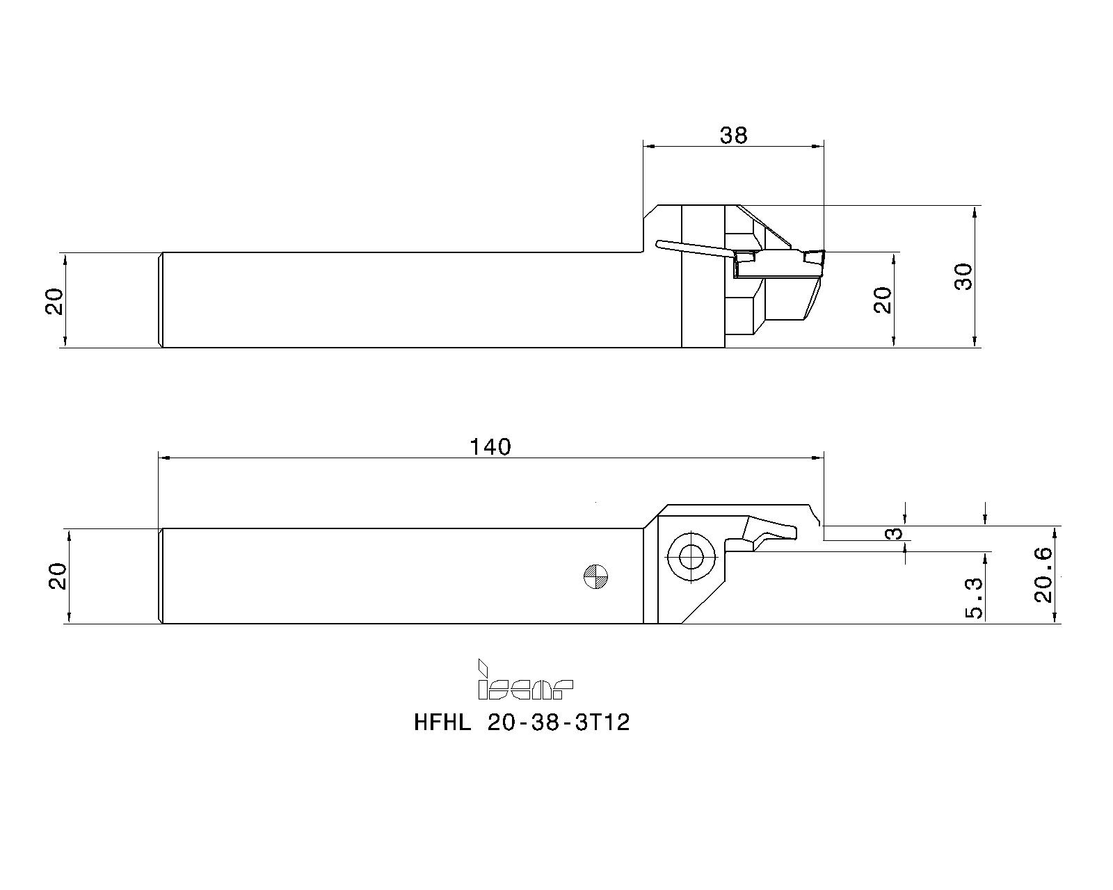 ISCAR Cutting Tools - Metal Working Tools - HFHR/L-3T : 2500006 