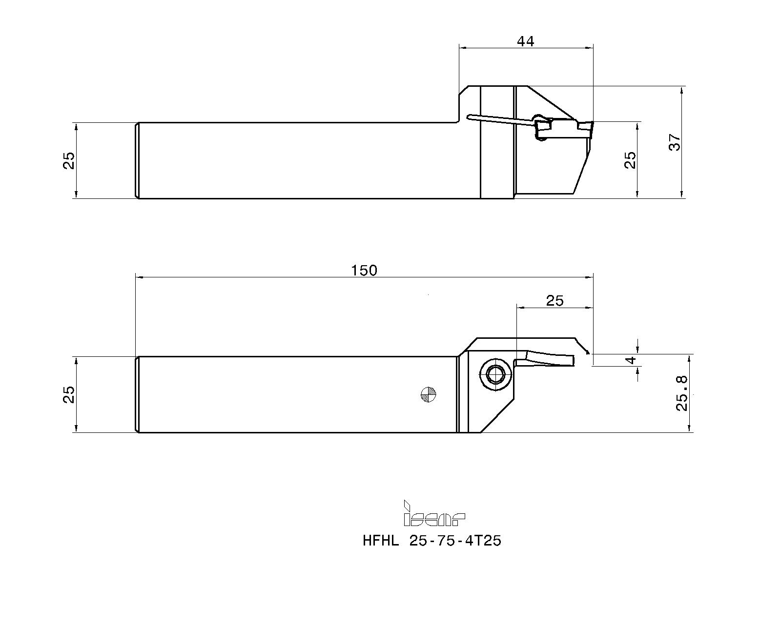 ISCAR Cutting Tools - Metal Working Tools - HFHR/L-4T : 2500188