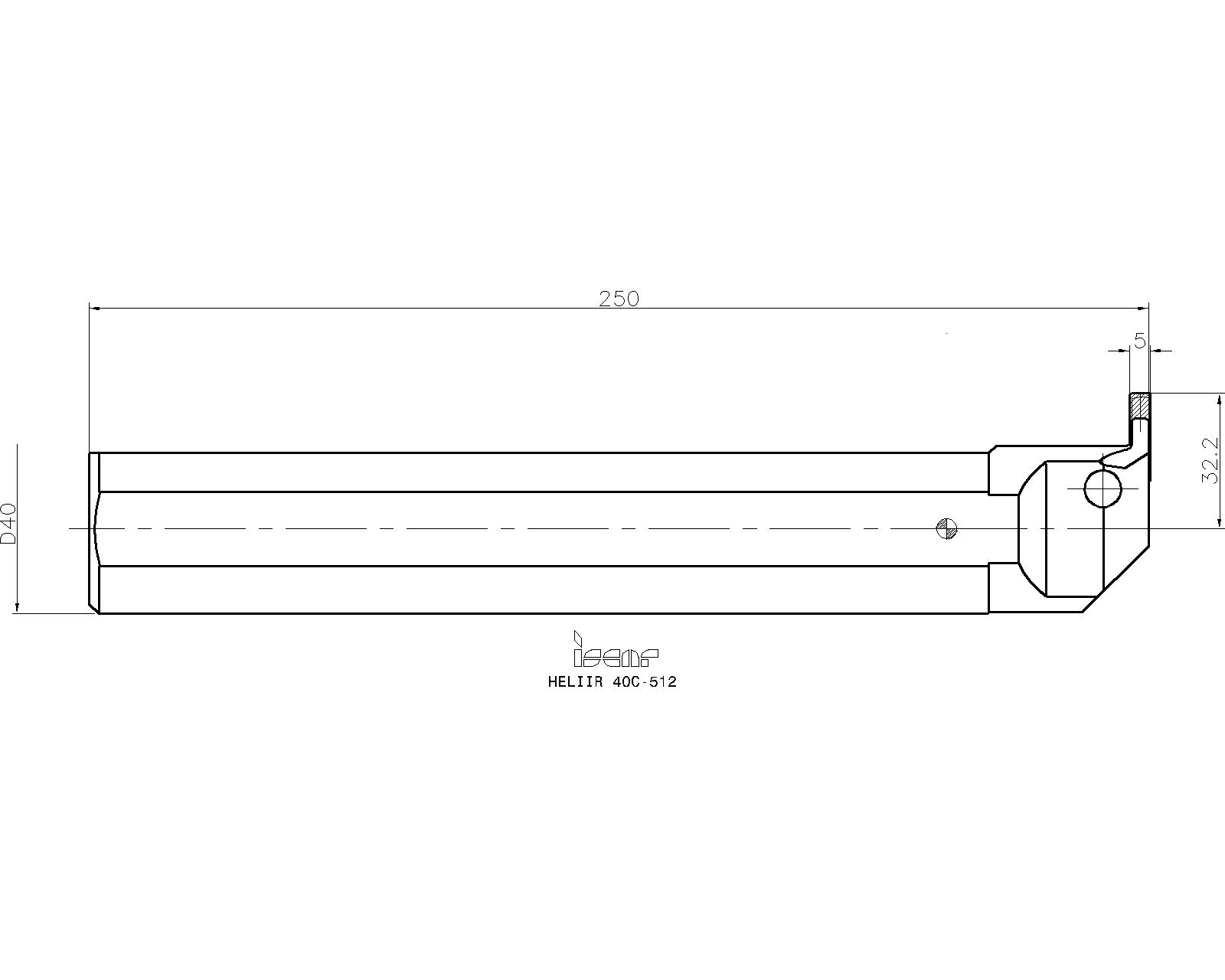ISCAR Cutting Tools - Metal Working Tools - HELIIR/L : 2500472