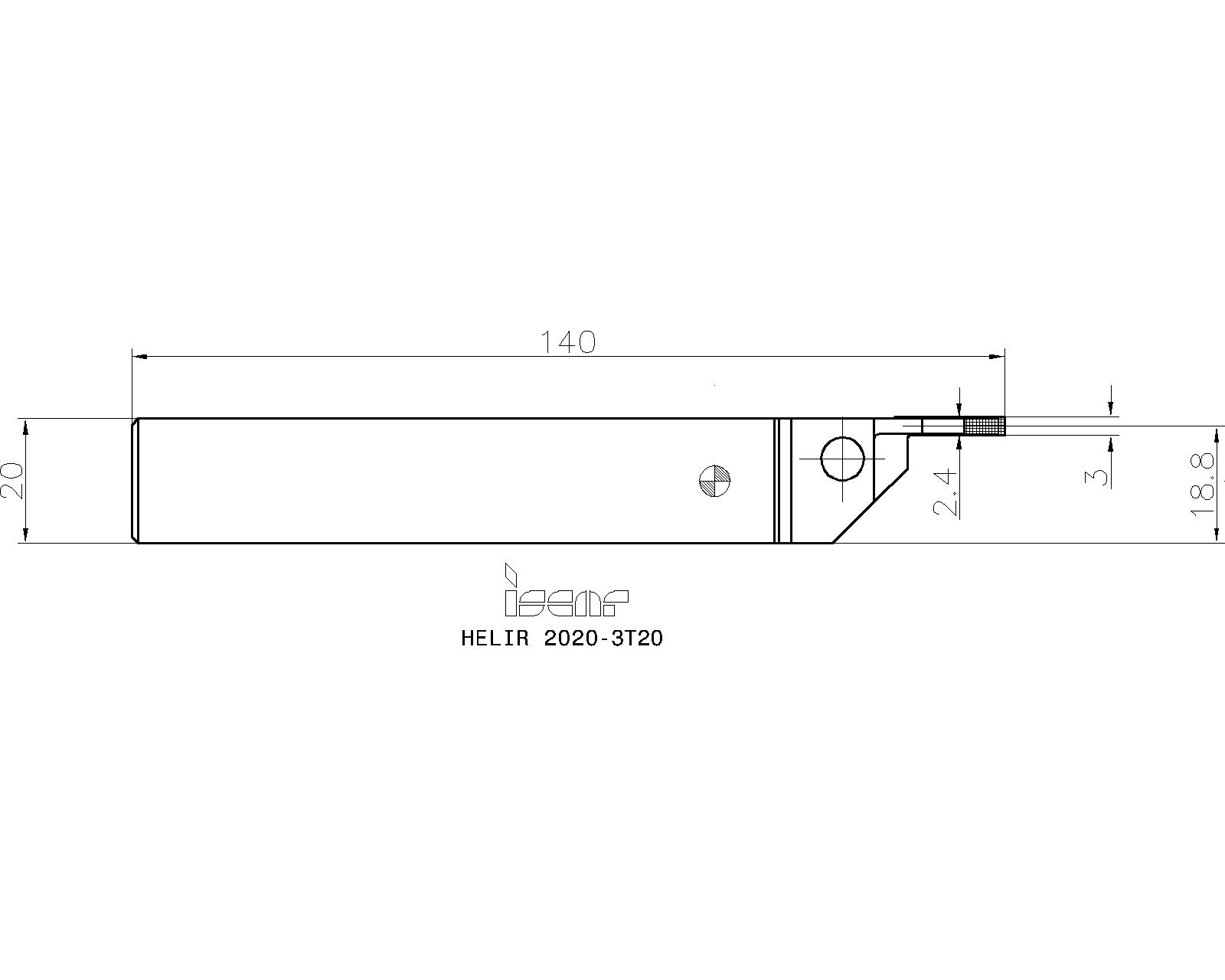 ISCAR Cutting Tools - Metal Working Tools - HELIR/L : 2500510