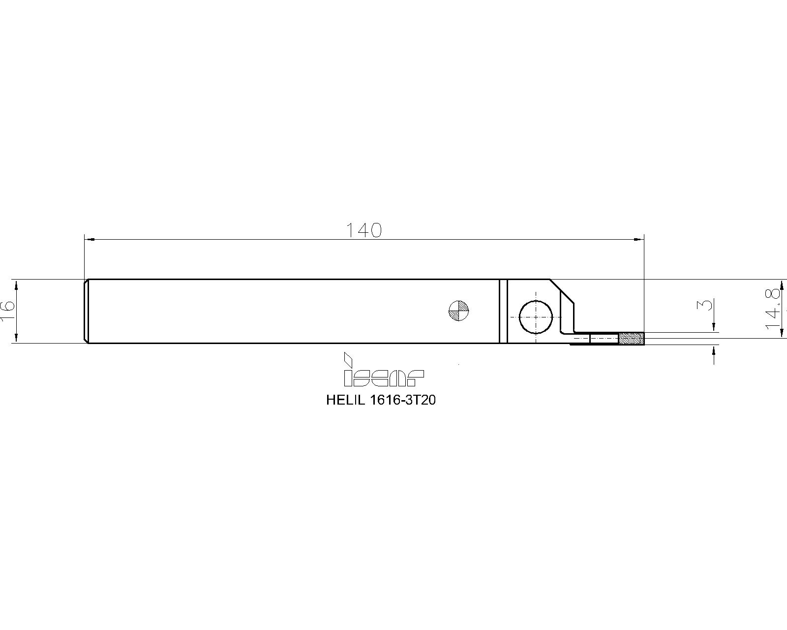 ISCAR Cutting Tools - Metal Working Tools - HELIR/L : 2500562