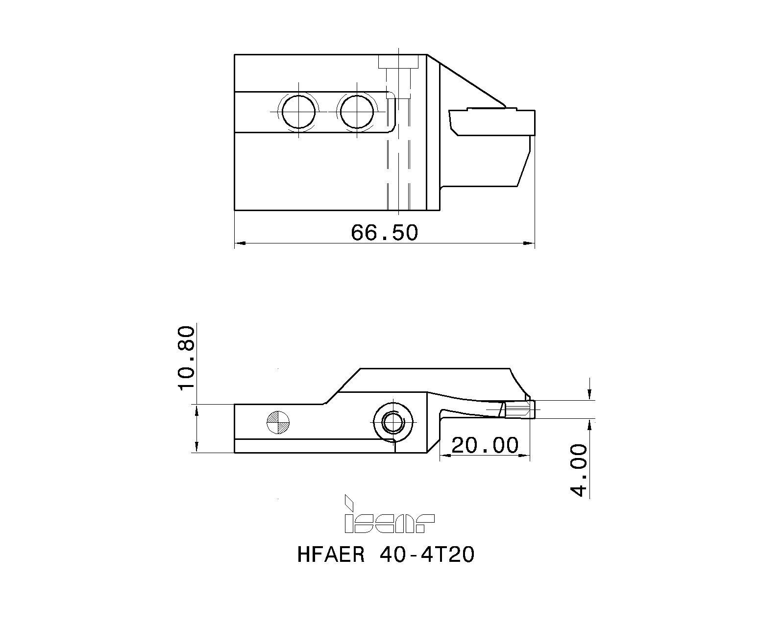 イスカル イスカル（ISCAR） イスカル ヘリフェース HFAER 40-4T20 1個 624-2740（直送品）