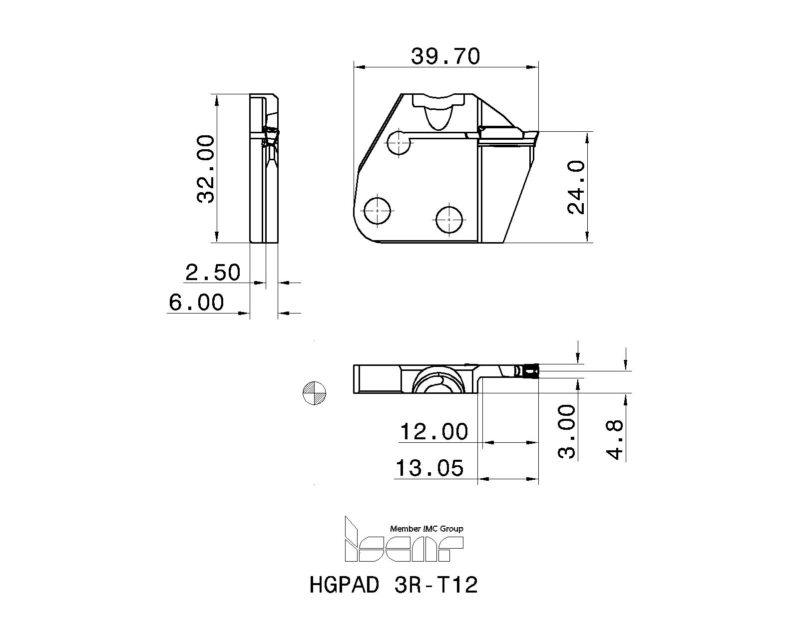 ISCAR Cutting Tools - Metal Working Tools - HGPAD : 2550146