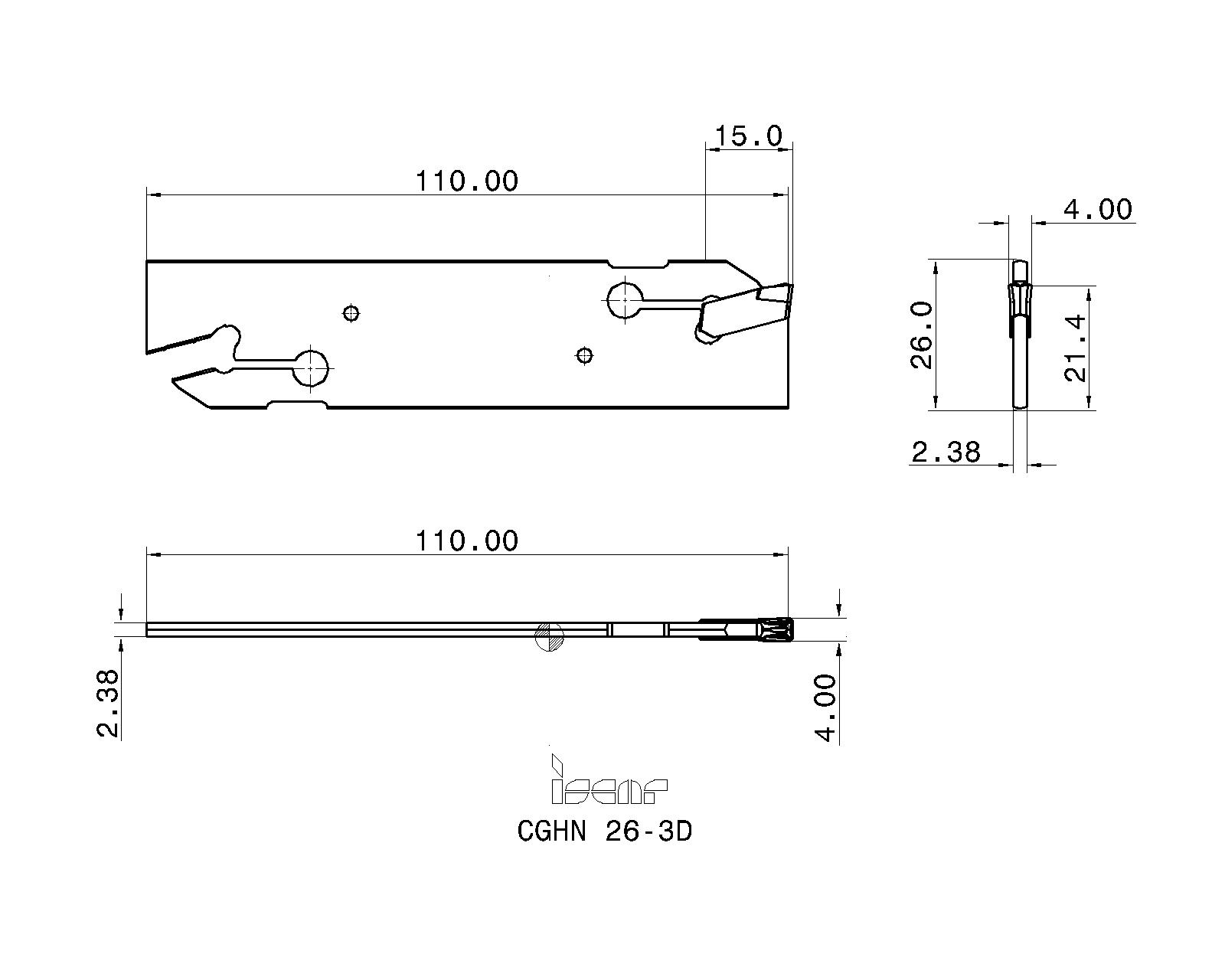 ISCAR Cutting Tools - Metal Working Tools - CGHN-D : 2800002